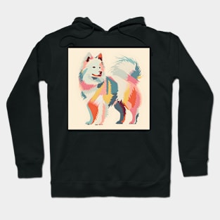 70s Eskimo Dog Vibes: Pastel Pup Parade Hoodie